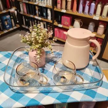 Großhandel B2B Tablett Serviertablett Salon Küche Glas Obst Haushalt Fallfest
